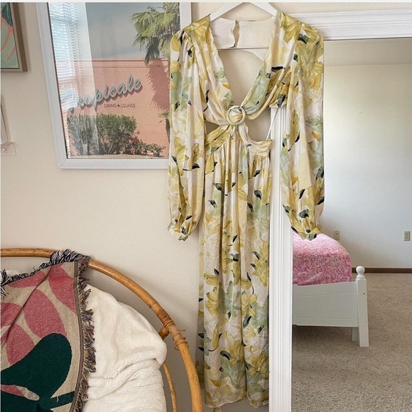 Hello Molly Floral Maxi Dress - Yellow and Green - Picture 5 of 7